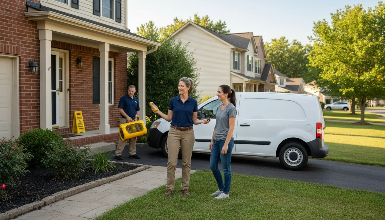 Water restoration image for Water Damage & Restoration Services in Barberton, OH